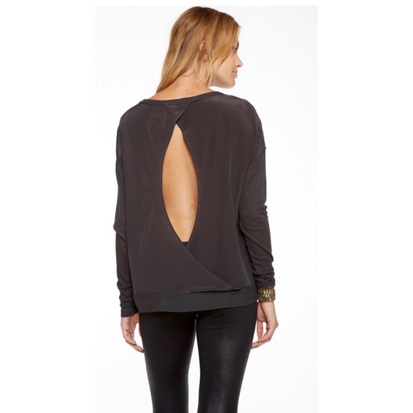 Chaser crossover open back silk top - Picture 4 of 5